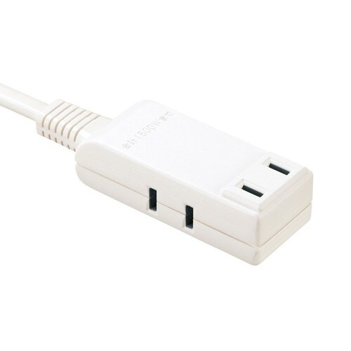 マイクロタップ 3個口 0.2m ホワイト