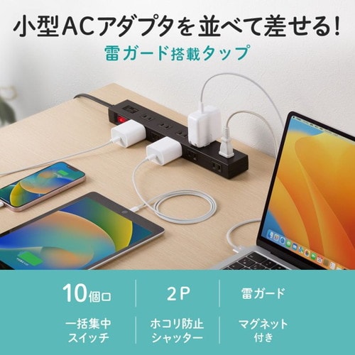 雷ガードタップ 5m ブラック