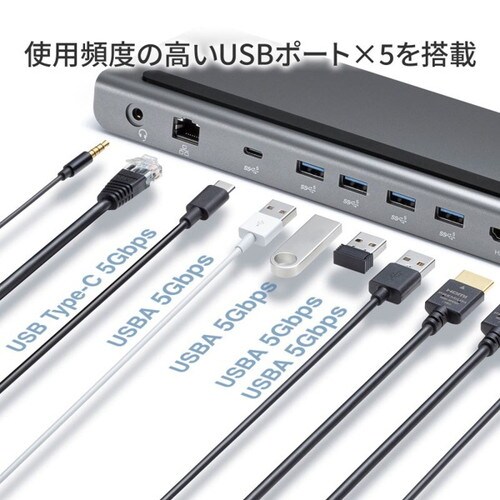 USB Type−Cドッキングステーション