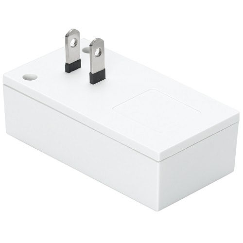 両挿しUSBフロントタップ2個口ホワイト