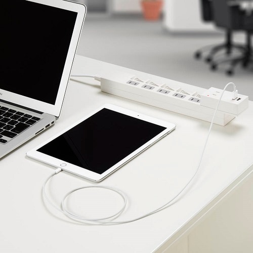 雷ガードフロントタップ2AC+2USB2.1AWH