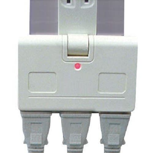 雷サージ付アンダータップ3個口白