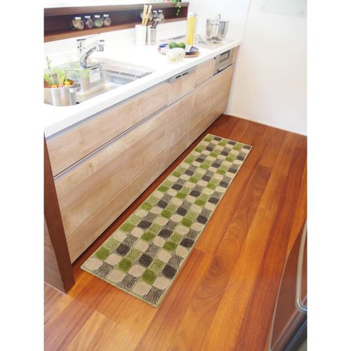 リベルタ インテリアマット 45×180グリーン