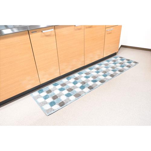 リベルタ インテリアマット 45×180ブルー