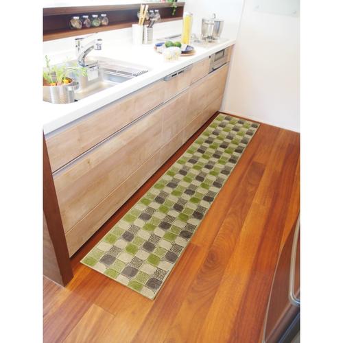 リベルタ インテリアマット 45×252グリーン