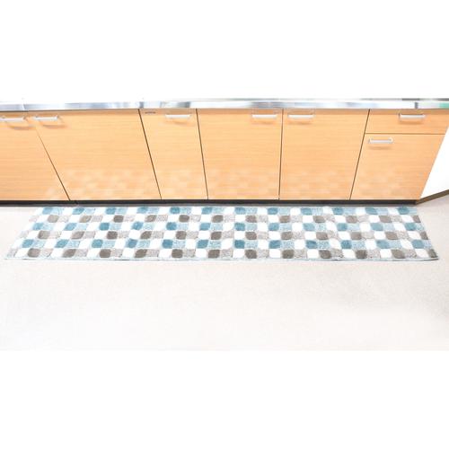 リベルタ インテリアマット 45×252ブルー