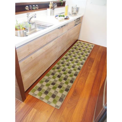 リベルタ インテリアマット 60×252グリーン