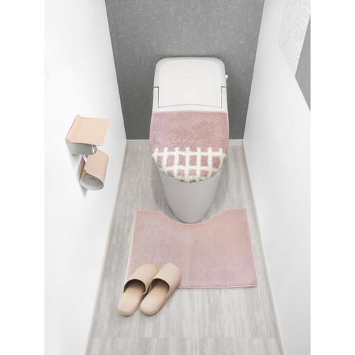 ナチュラルトイレマット50cm プレーンピンク