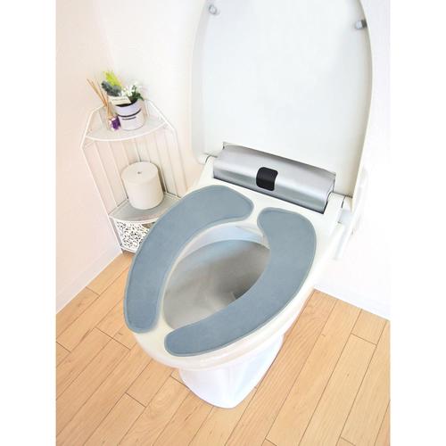 ナチュラル貼るだけ便座シートブルー