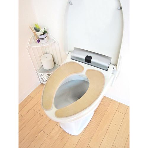 ナチュラル貼るだけ便座シートベージュ