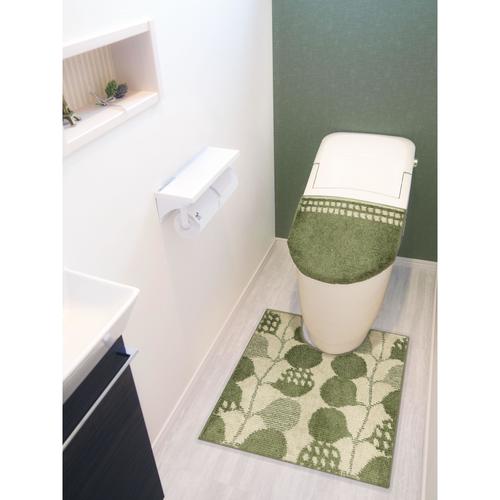 luontoトイレマットリーフグリーン