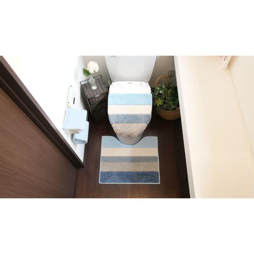 モコンズ トイレ2点セット兼用フタタイプ ブルー