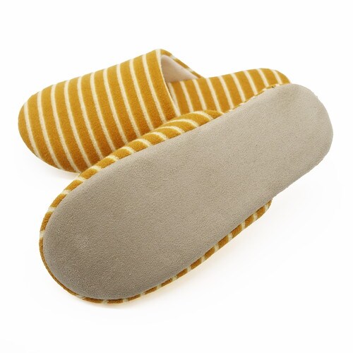 パイルボーダーソフト Mサイズ イエロー 10足