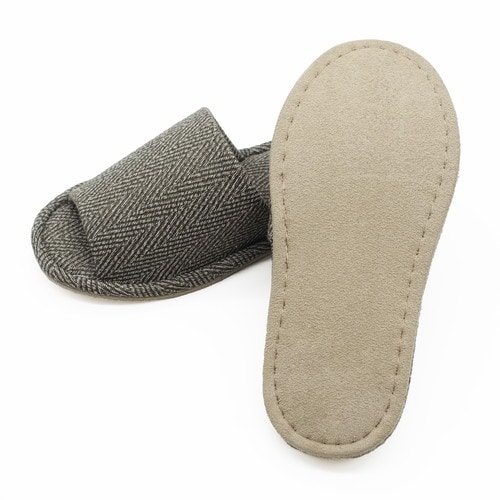 ヘリンボーン外縫い Lサイズ カーキ 10足