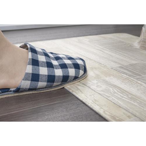 拭けるフロアトイレマットウッドショート