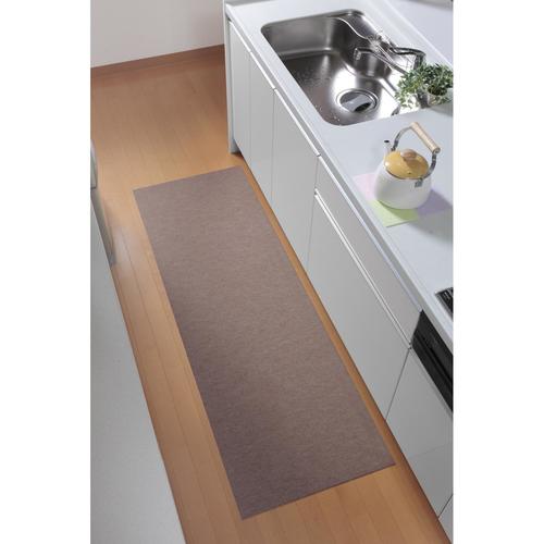 キッチンマット60×180 ブラウン