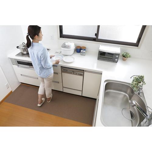 キッチンマット60×180 ブラウン