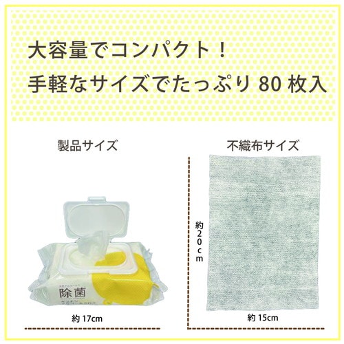 スンデク除菌キッチンアルコールクロス 80枚