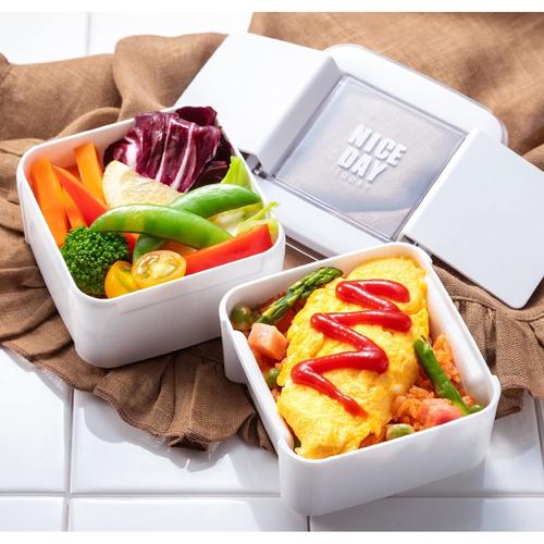 イージーケアランチボックススクエア2段