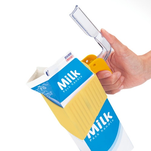 牛乳パックがもちやすいハンドル