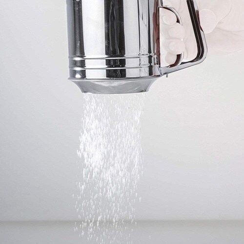 粉ふるい 二重網 大 ステンレス製