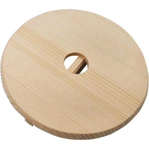 木製 穴明き 落し蓋 18cm