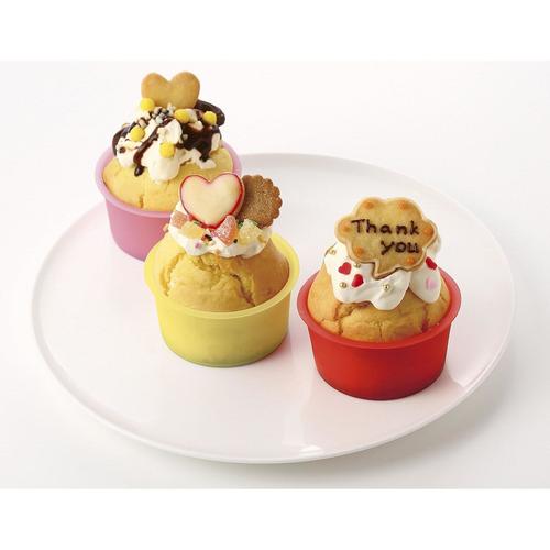 マフィン型 シリコーンカップ 3個入