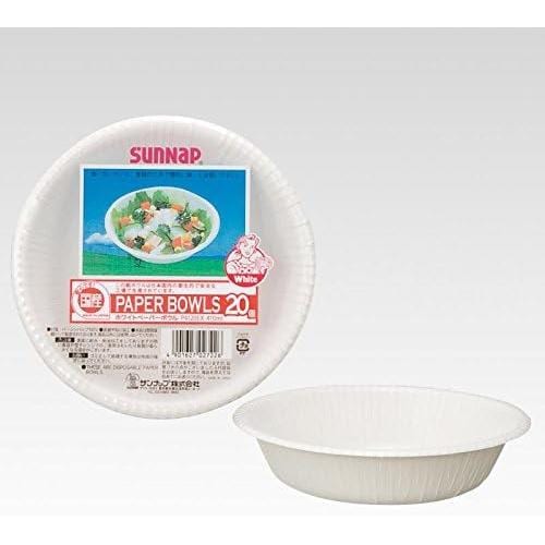 ホワイト ペーパーボウル 410ml 紙皿