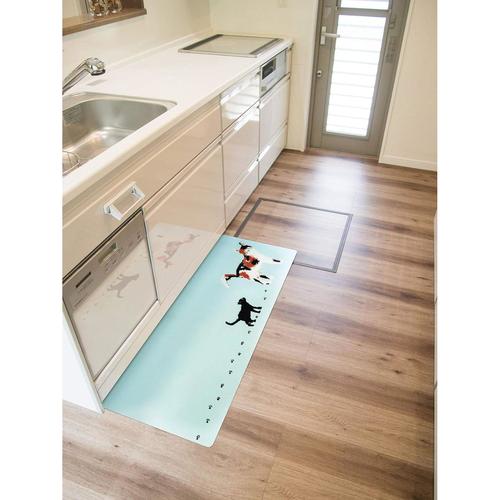 拭ける北欧風キッチンマット 120cm