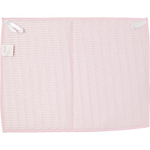 たたんで吊れる 吸水 水切りマット ピンク