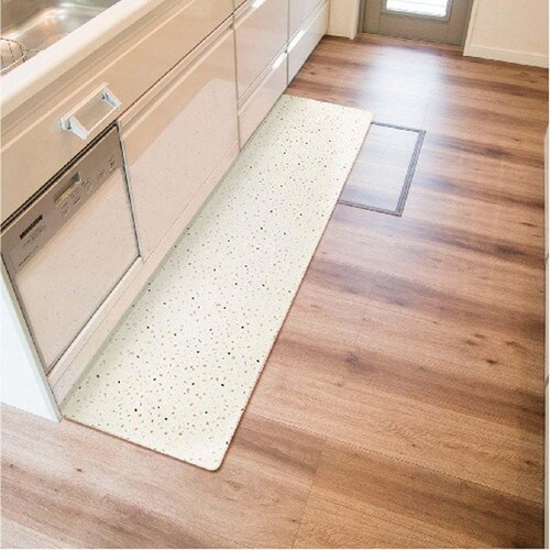 拭ける北欧風キッチンマット 180cm