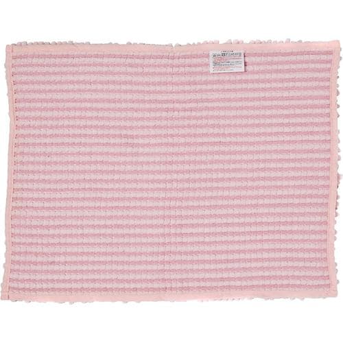 抗菌&ボリューム バスマット ピンク