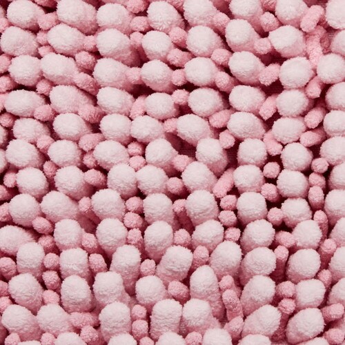 抗菌&ボリューム バスマット ピンク