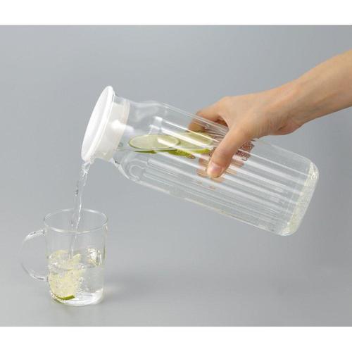 耐熱ガラス ピッチャー 冷水筒 茶こしなし 角型