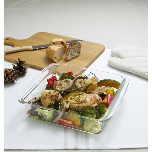 耐熱ガラス グラタン皿 角型×3