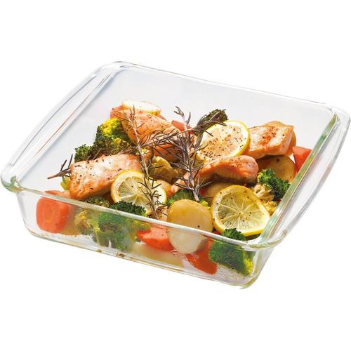 耐熱ガラス グラタン皿 角型×3