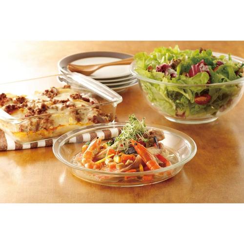 耐熱ガラス グラタン皿 角型 L×3