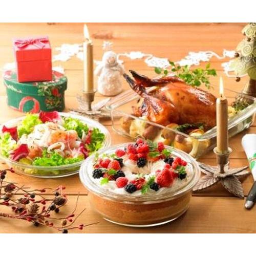 耐熱ガラス スポンジ型 丸型×3