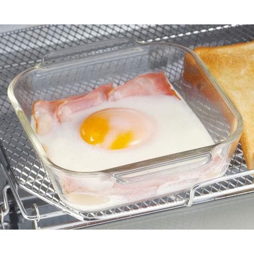 耐熱ガラス オーブントースター皿 ハーフ×6