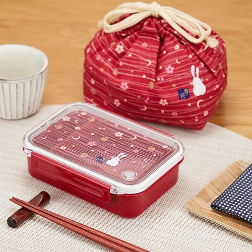 弁当箱 500ml巾着袋付 月花