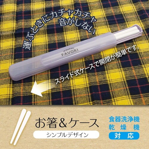 箸 箸箱セット 19.5cm DUL