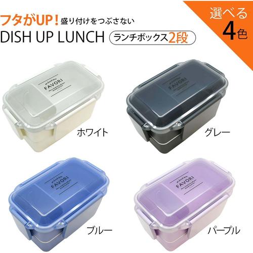 弁当箱 600ml 2段 ディッシュアップランチ