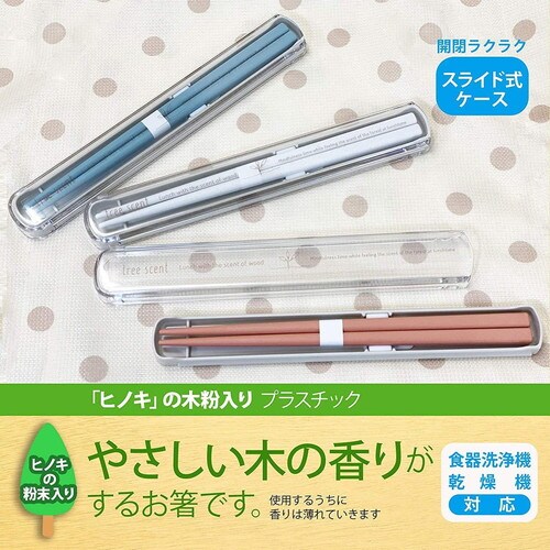 箸 箸箱セット 19.5cm ひのきのぷら