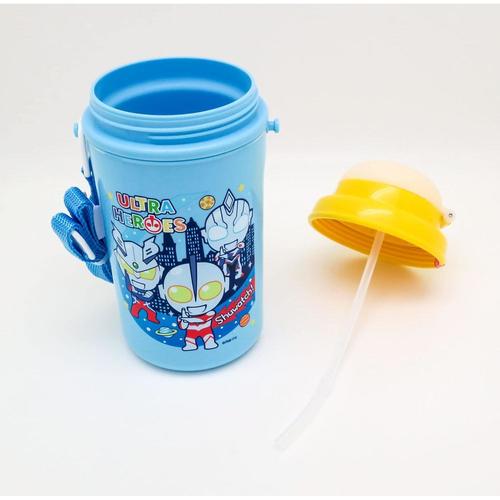 ストロー付き水筒 450ml ウルトラヒーローズ