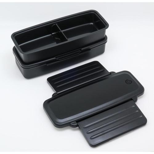 弁当箱 二段 保冷ケース付 モノトーン