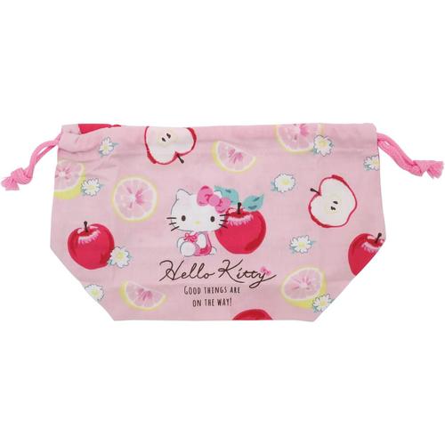 巾着弁当袋 ハローキティ フルーツ