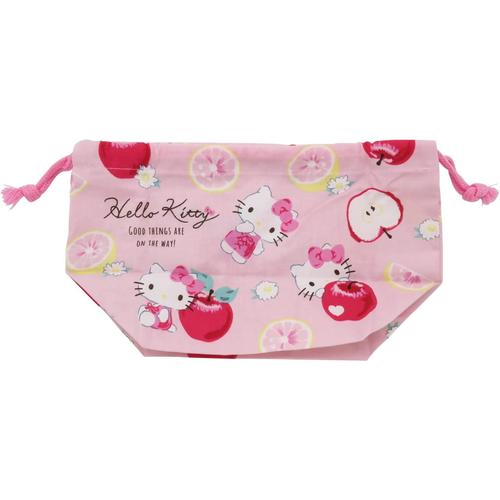 巾着弁当袋 ハローキティ フルーツ