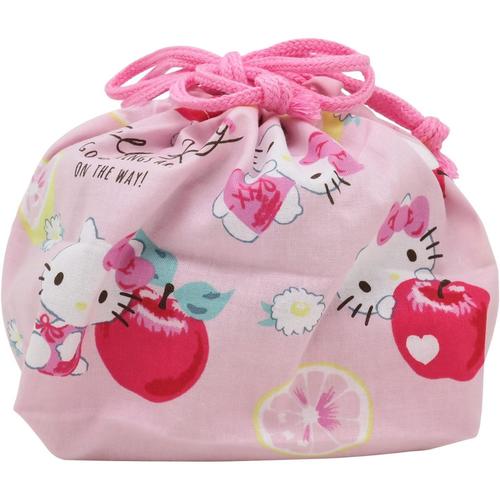 巾着弁当袋 ハローキティ フルーツ