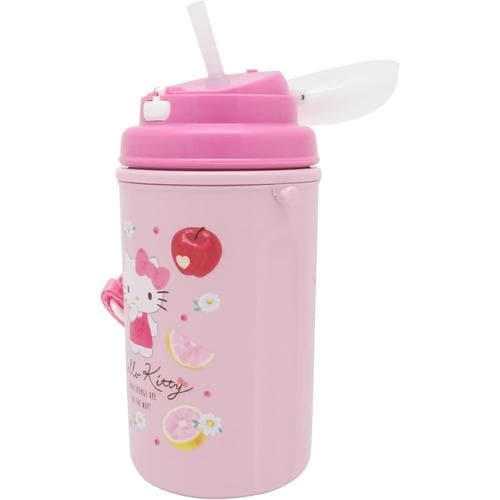 ストロー付き水筒 450ml ハローキティ