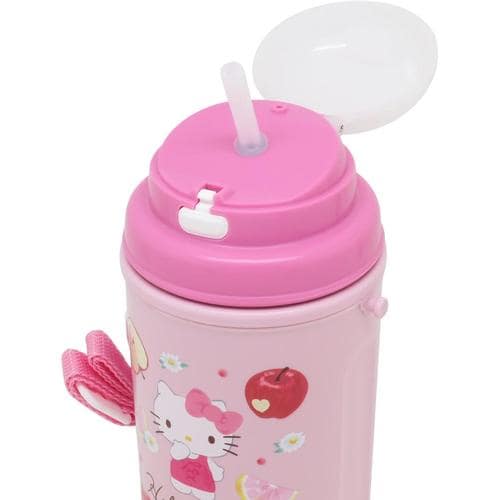 ストロー付き水筒 450ml ハローキティ